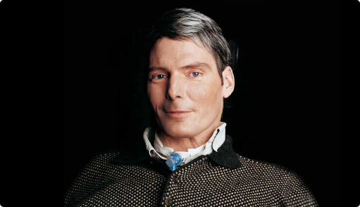 Photo of Christopher Reeve by Timothy Greenfield-Sanders