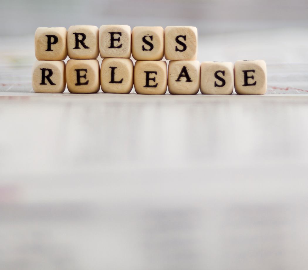 Blocks spelling out Press Release