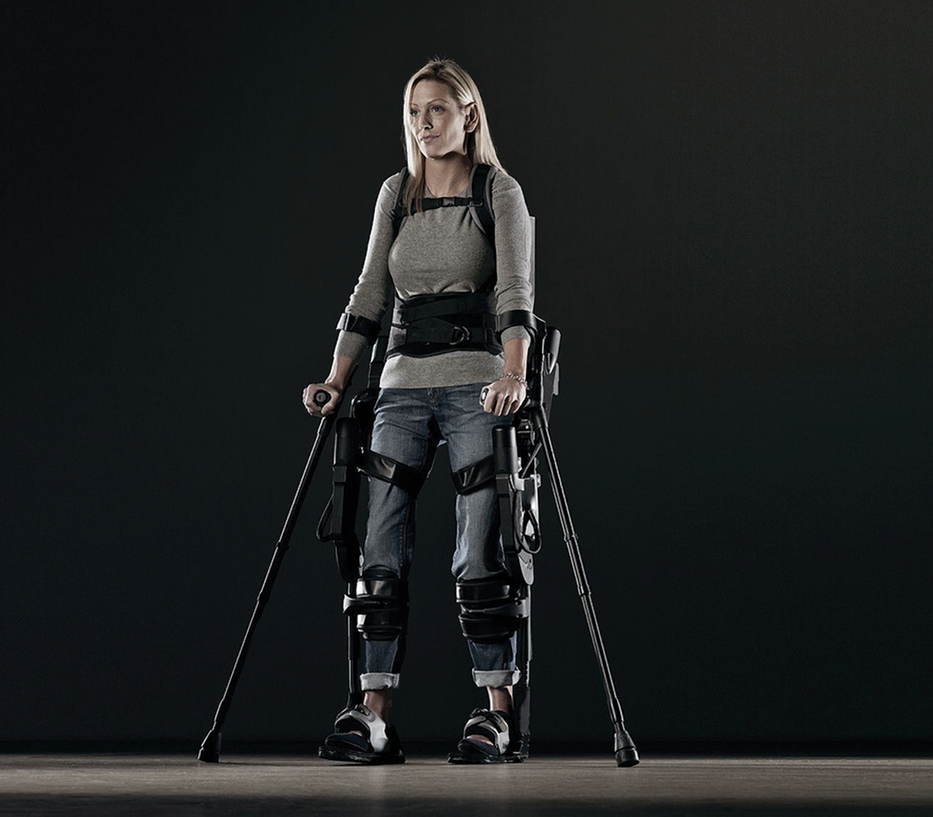 Woman using an Exoskeleton