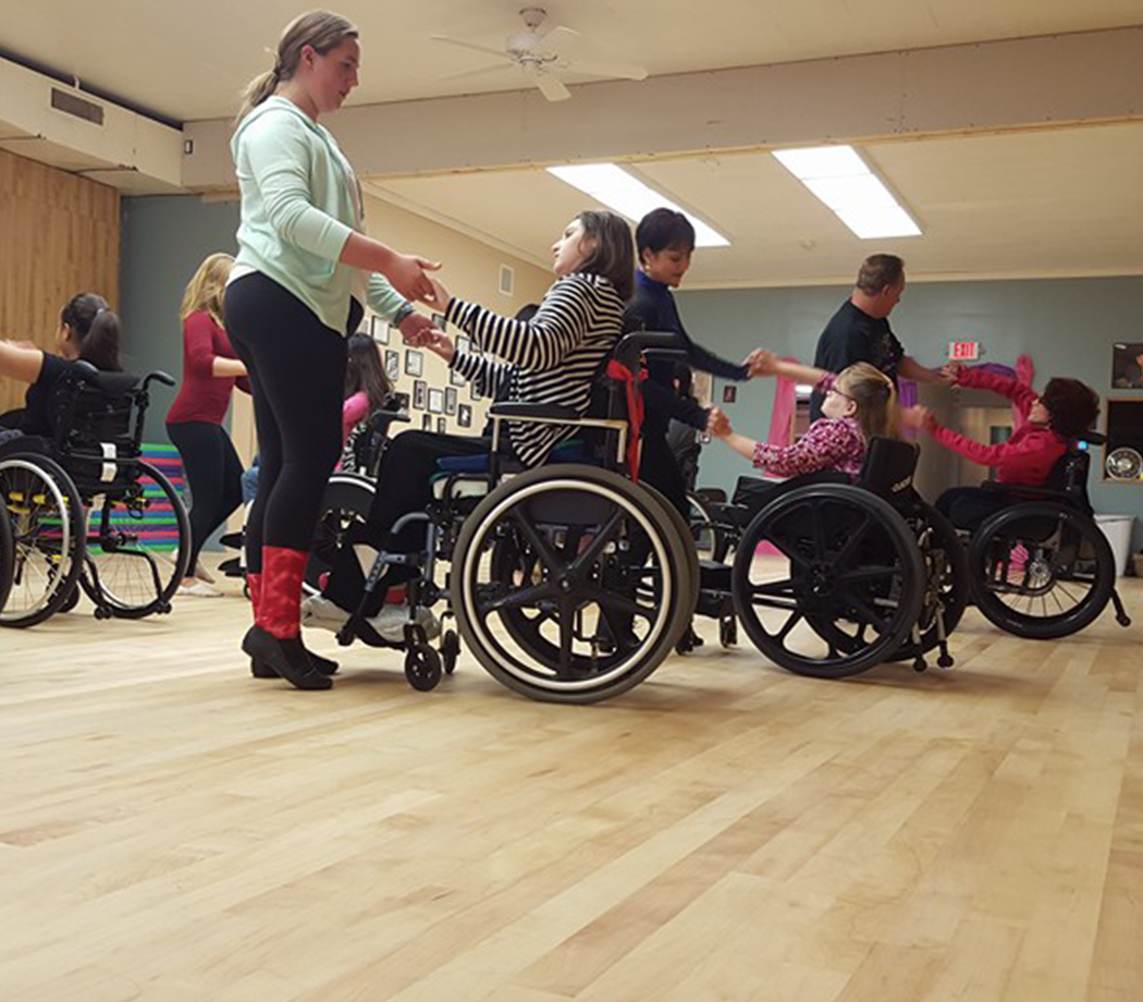 Wheelchair dance studio