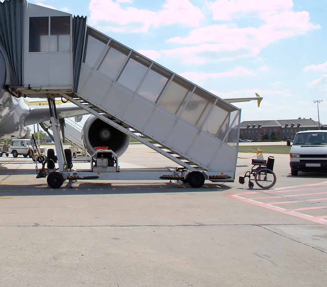 Airplane refueling and preparing for new boarding.