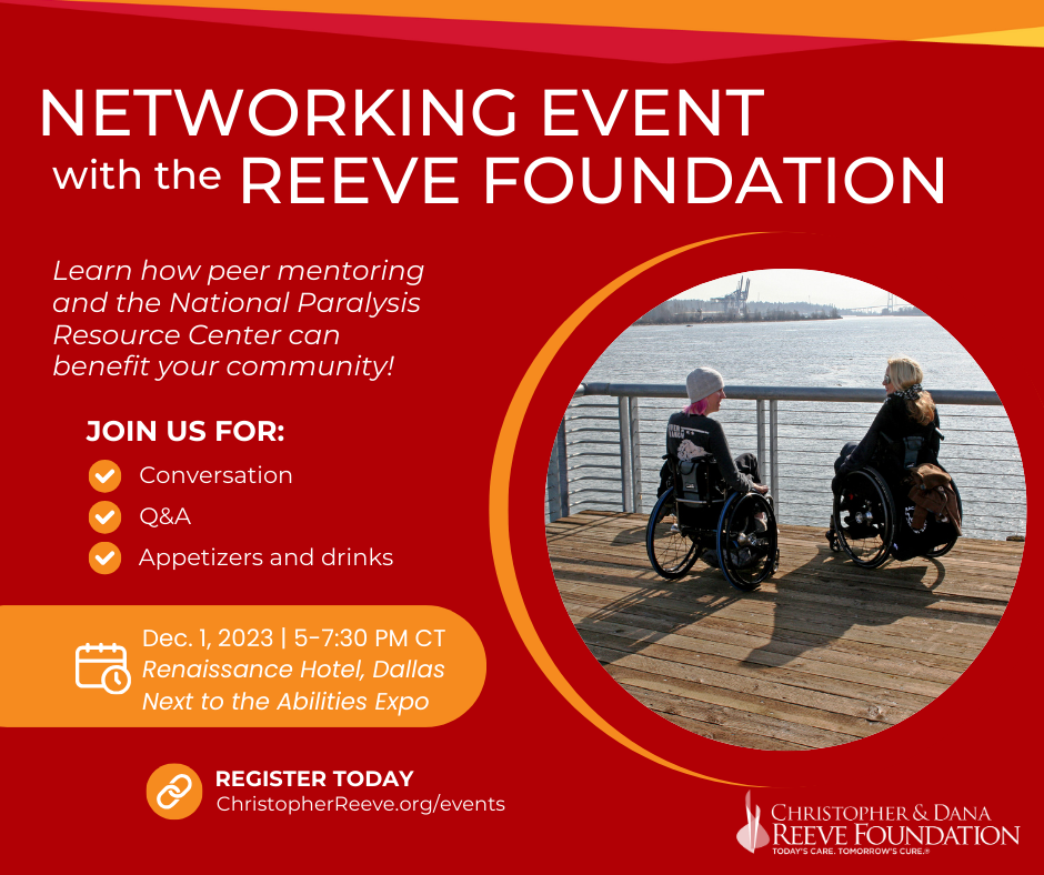 Reeve Foundation Peer & Family Support Program Networking Event in Dallas, TX