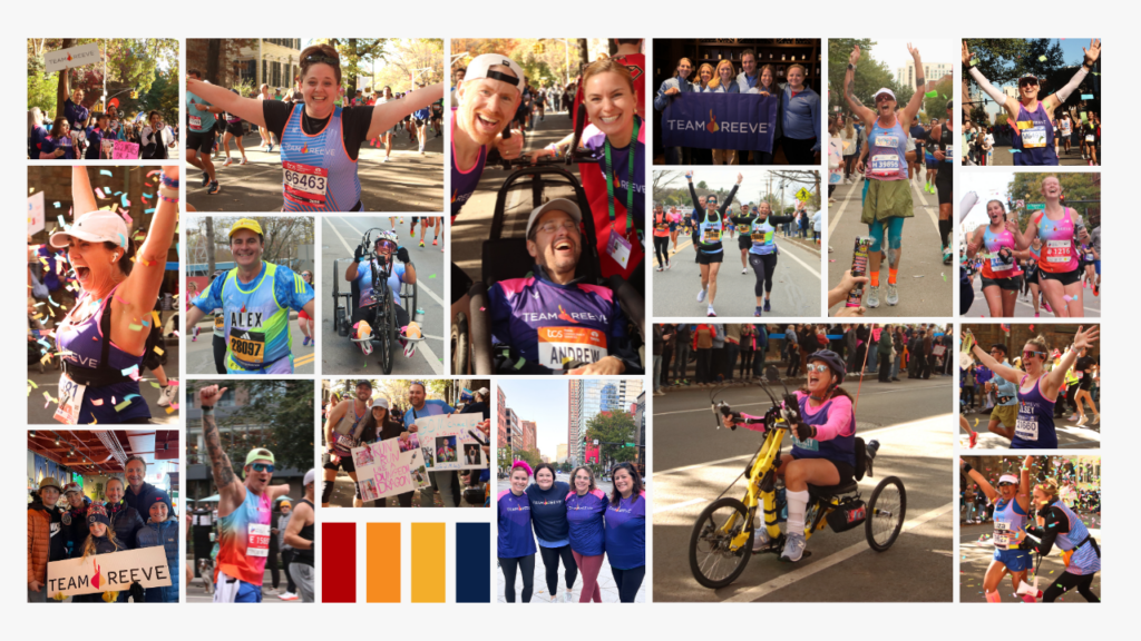 Collage of Team Reeve participants